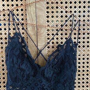 Urban Outfitters Black Lace Bandeau